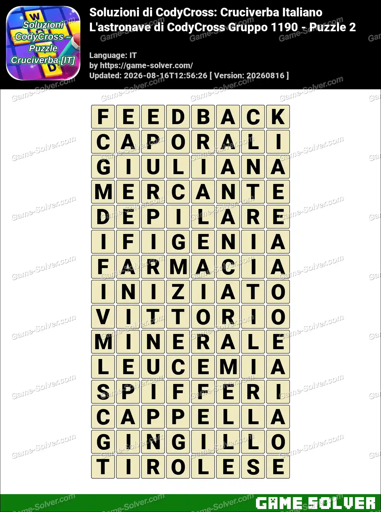 Soluzioni di CodyCross: Cruciverba Italiano L’astronave di CodyCross Gruppo 1190 – Puzzle 2